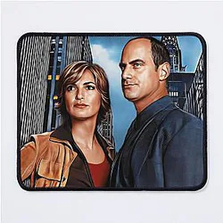 Benson & Stabler Law and Order: SVU Mouse Pad