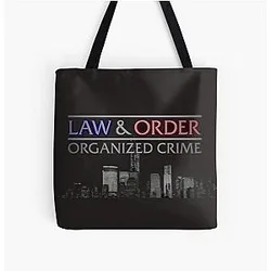 Law & Order Organized Crime All Over Print Tote Bag