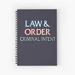 Day Gift For Law And Order Gifts For Movie Fan Spiral Notebook