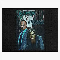 Mens Womens Benson And Stabler Law And Order Svu Love  Fans Jigsaw Puzzle