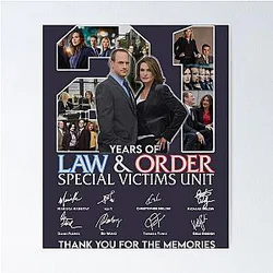 Design 21 Years Of Law and Order Special Victims Unit  Poster