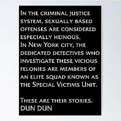 law and order svu intro Poster