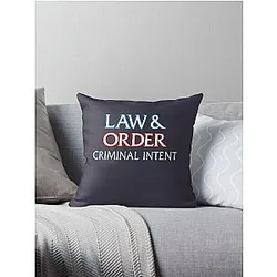 Day Gift For Law And Order Gifts For Movie Fan Throw Pillow