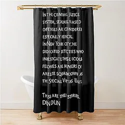 law and order svu intro Shower Curtain