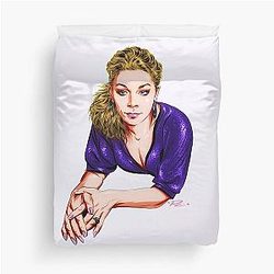 LeAnn Rimes An illustration by Paul Cemmick Duvet Cover