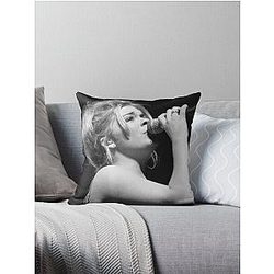 LeAnn Rimes BW Throw Pillow