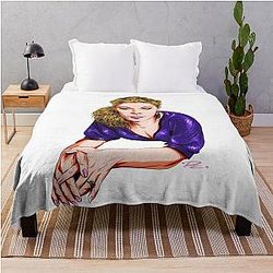 LeAnn Rimes An illustration by Paul Cemmick throw blanket