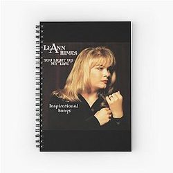 LeAnn Rimes Light up My Life Inspirational Songs Spiral Notebook