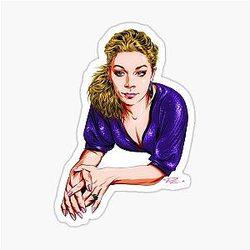 LeAnn Rimes - An illustration by Paul Cemmick stickerto