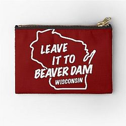 Leave it to Beaver Dam Wisconsin Zipper Pouch