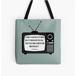 Right and Wrong - Leave it to Beaver Quote Tote Bag