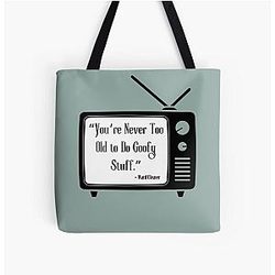 You're Never Too Old to Do Goofy Stuff Leave it to Beaver Quote All-Over-Print Tote Bag