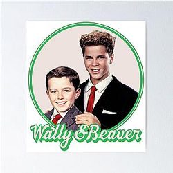 Wally and Leave It To Beaver Poster