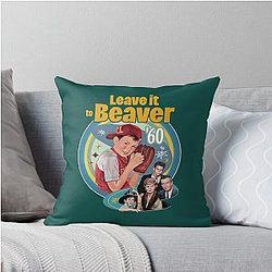 Leave it to Beaver Throw Pillow