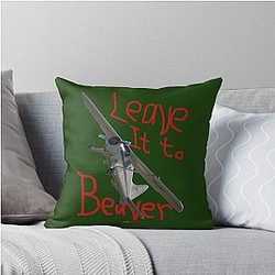 Leave It Beaver Design DHC 2 Beaver Throw Pillow