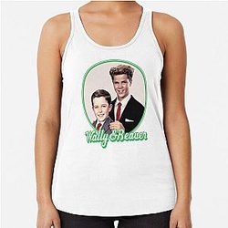 Wally and the Beaver Leave It Beaver Racerback Tank Top