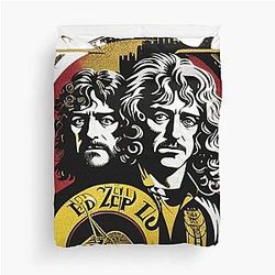 Whole Lotta Love for Zeppelin Showcase Duvet Cover
