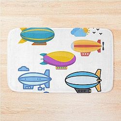 zeppelin stickers Bath Mat