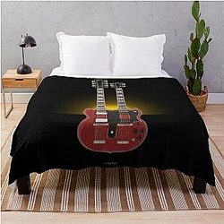 Guitar Zeppelin Throw Blanket
