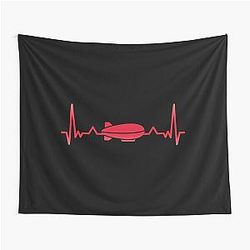 Zeppelin heartbeat Tapestry
