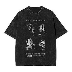 Rock Band PTTT1407 Washed  Led Zeppelin T-Shirts