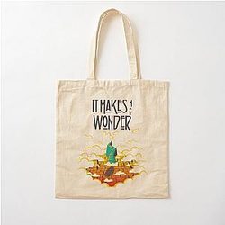 It Makes Me Wonder Zeppelin Cotton Tote Bag