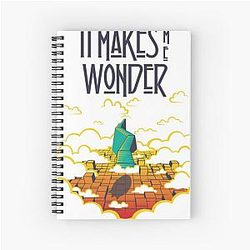 It Makes Me Wonder Zeppelin Spiral Notebook