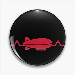 Zeppelin heartbeat Pin