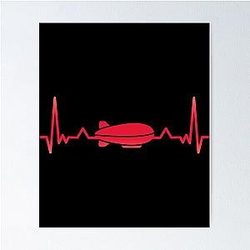 Zeppelin heartbeat Poster