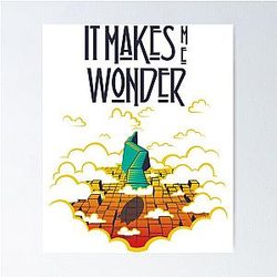 It Makes Me Wonder Zeppelin Poster