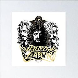Zeppelin Legends Unite Line Poster