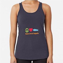 Peace Love & Zeppelin Racerback Tank Top