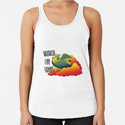 Valhalia I Am Coming Zeppelin Racerback Tank Top