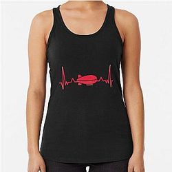 Zeppelin heartbeat Racerback Tank Top