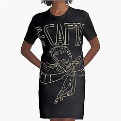 The Cap Zeppelin Graphic T-Shirt Dress
