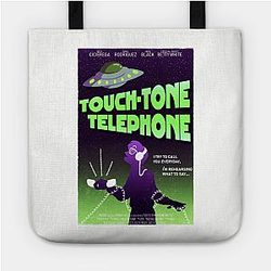 Lemon Demon Bags - Touch Tone Telephone Poster Tote Bag TP3010