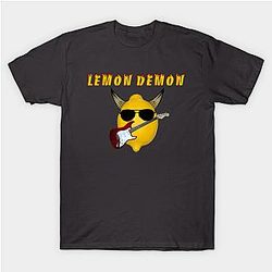 Lemon Demon T-Shirts - Lemon Demon- Rock 'n' Roll- Flames T-shirt TP3014