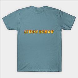 Lemon Demon T-Shirts - Lemon Demon- Word- Flames- Rock T-shirt TP3018