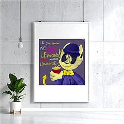 Lemon Demon - Quirky Creatures and Oddball Energy Lemon Demon Posters