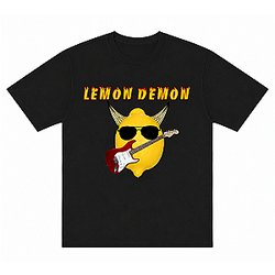Lemon with Glasses and Guitar HTCT0506 Lemon Demon T-Shirts
