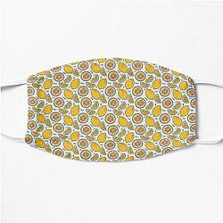 Lemon Demon Face Masks - Lemon Demon Pattern Design Flat Mask