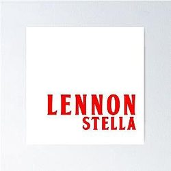 Lennon Stella Beatles Font Poster
