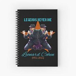 Leonard Cohen Spiral Notebook