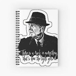 of Leonard Cohen Spiral Notebook