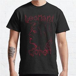Leonard Cohen red Classic T-Shirt