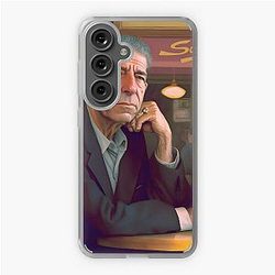 Leonard Cohen Eating Smoked Meat in Montreal Samsung Galaxy Soft Case