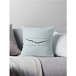 Dr. Who - Leonard Cohen Crack   Throw Pillow