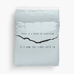 Dr. Who - Leonard Cohen Crack   Duvet Cover