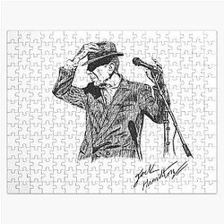 Leonard Cohen Original Hand Drawn Ink Print Jigsaw Puzzle