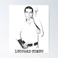 Leonard Cohen Retro Live Fan Tribute Limited Edition Poster
